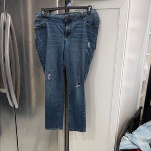 Old Navy Blue Straight Leg Jeans